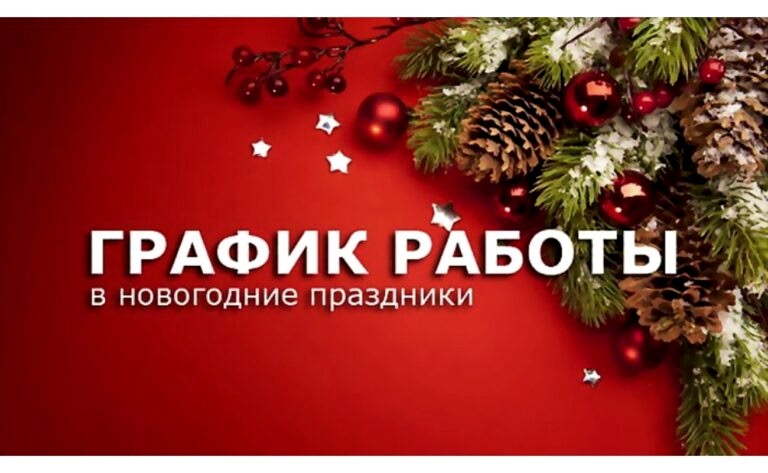 График работы в новогодние праздники